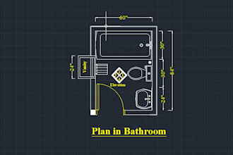 create 2d kitchen and bathroom