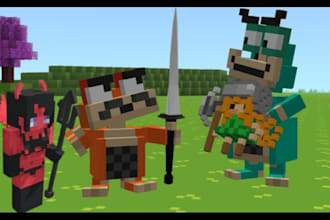 create and animate minecraft models custom mob weapons in blockbench
