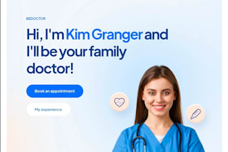 build medical doctor website design
