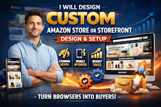 design custom amazon store or storefront design and setup