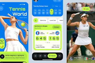 develop tennis app volley ball motorsports app basket app