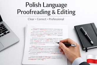 professionally proofread and edit polish language text and translation