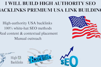 build high authority SEO backlinks premium USA link building