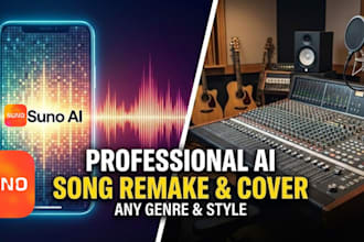 professionally remake suno ai songs and recreate them in any genres, song cover