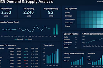 build financial models and business budget forecasts for cash flow and analysis