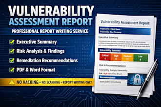 create a clean and professional vulnerability scan report