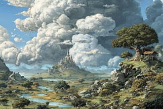 do the landscape illustration or concept art for you
