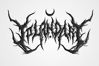 design black metal logo for your band