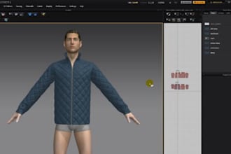 made your custom 3d second life avatar cloth design uv mapping retopology for sl