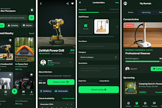 local goods rental app, p2p marketplace, neighborhood sharing marketplace app