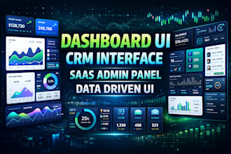 design custom dashboard and CRM UI UX interface
