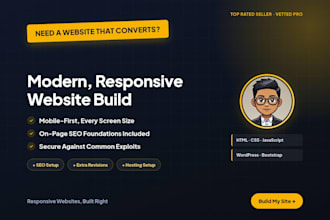 build a modern, responsive website with SEO