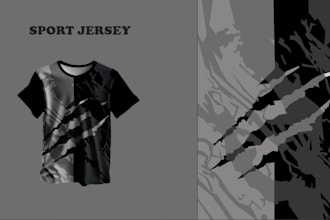 create professional esports jersey sublimation design