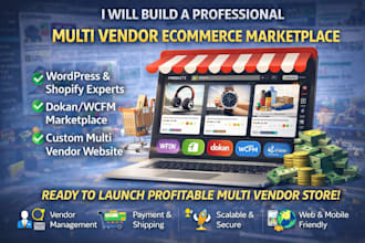 build a professional multi vendor ecommerce marketplace website
