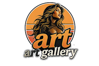 professional art gallery logo design modern and creative branding