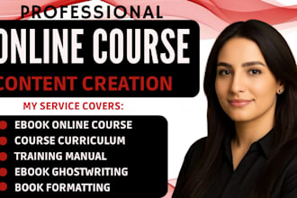 create online course content, course creation, ebook writer and book formatting