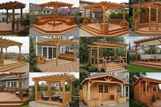 design wooden decks, pergolas, and structures