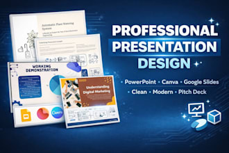 design professional presentation and petch desk