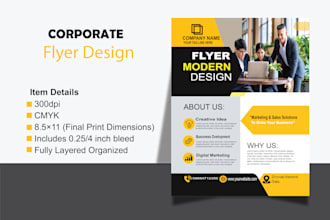design a professional flyer poster or leaflet