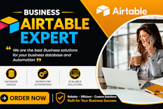 setup business automation, airtable automation, softr n8n airtable as an expert
