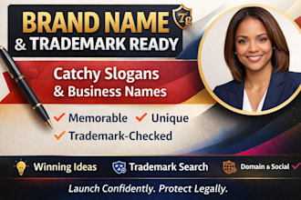 create a winning brand name with trademark search and slogan