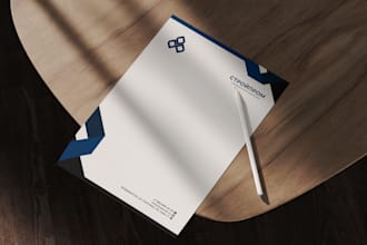 create modern letterhead design