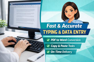 do fast, accurate, professional typing and data entry