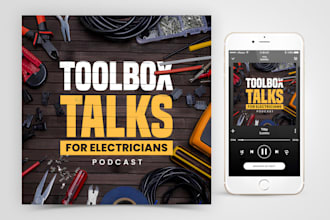 make professional podcast cover art logo and any graphics design