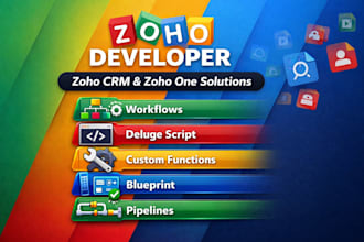 be your zoho crm developer and consultant