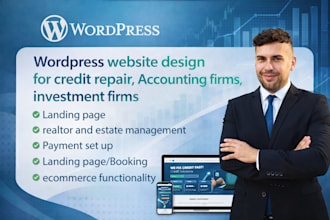 credit repair website, wordpress website, elementor website