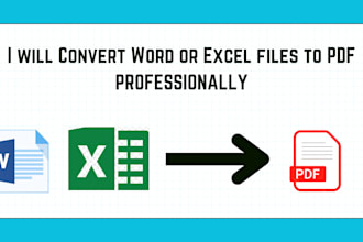 convert word or excel files to PDF professionally