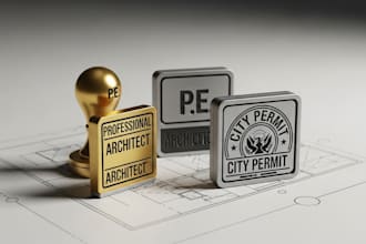 architecture stamp, digital stamp, architect stamp, pe stamp, usa city permit
