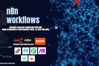 build n8n workflows, automate workflows, integrate api