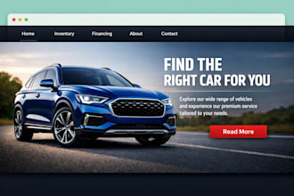 build used car website car dealership website auto dealership car rental website