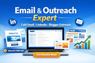 do cold email outreach blogger outreach and  linkedin outreach