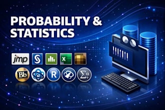 do statistics and probability using excel, spss, jmp and r