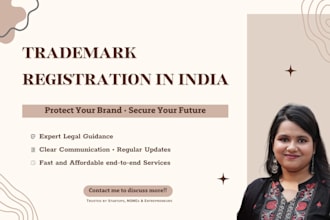 help you with trademark search and registration in india