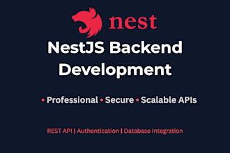 develop a professional and scalable backend with nestjs