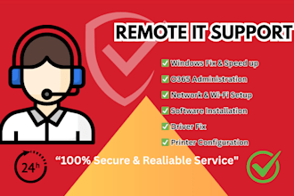 provide expert remote IT support for windows and network issues