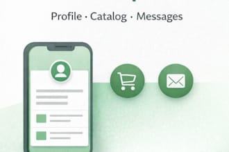 set up your whatsapp business profile and catalog