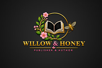 design a minimalist author or book publisher logo