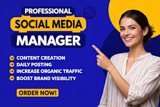 be your social media manager and content creator