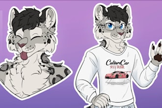 draw fursuit ref sheet, fursona