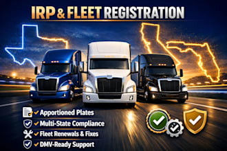 handle irp, fleet, and state truck registration