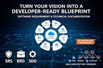 write professional srs, brd, sdd and software technical documentation