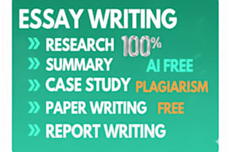write essay, case studies, and summaries