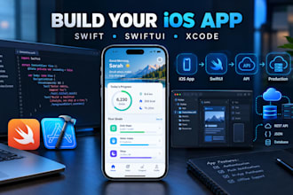 develop a fully functional ios app with swift and swiftui
