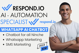 setup respond io agent automate respond io customer support whatsapp api and CRM