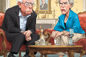 design a political and editorial cartoons