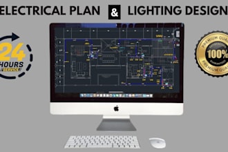 do electrical plan and lighting design for interior exterior architectural space